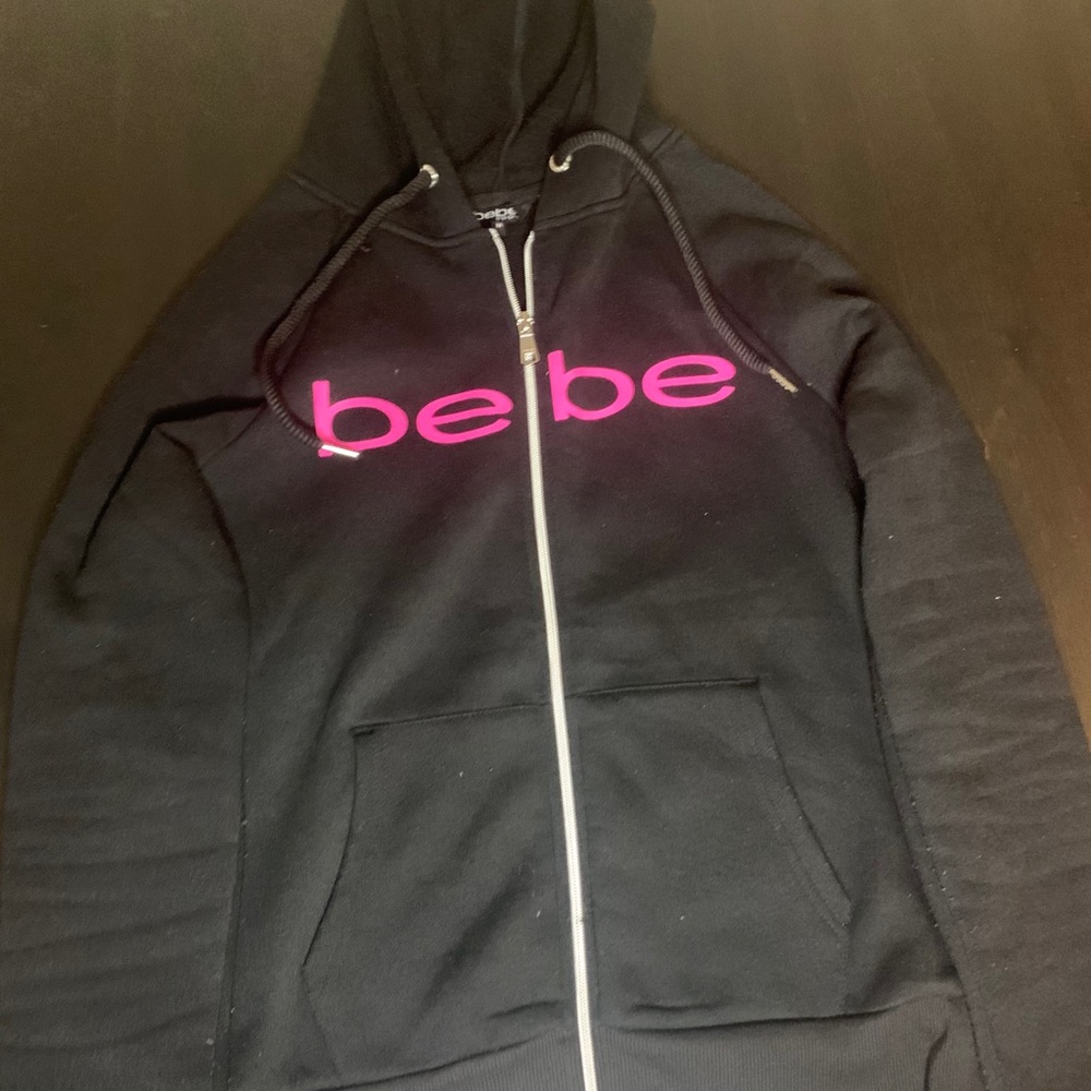 2/$15🛍 BEBE SPORT FLEECE LINED ZIP HOODIE